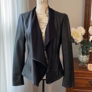 Large Black leather jacket